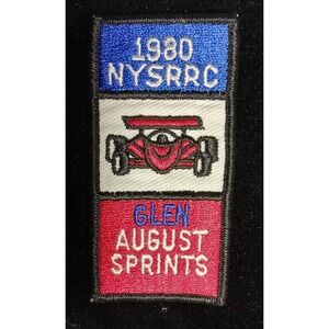 Car Racing Patch 1980 NYSRRC Glen August Sprints Race